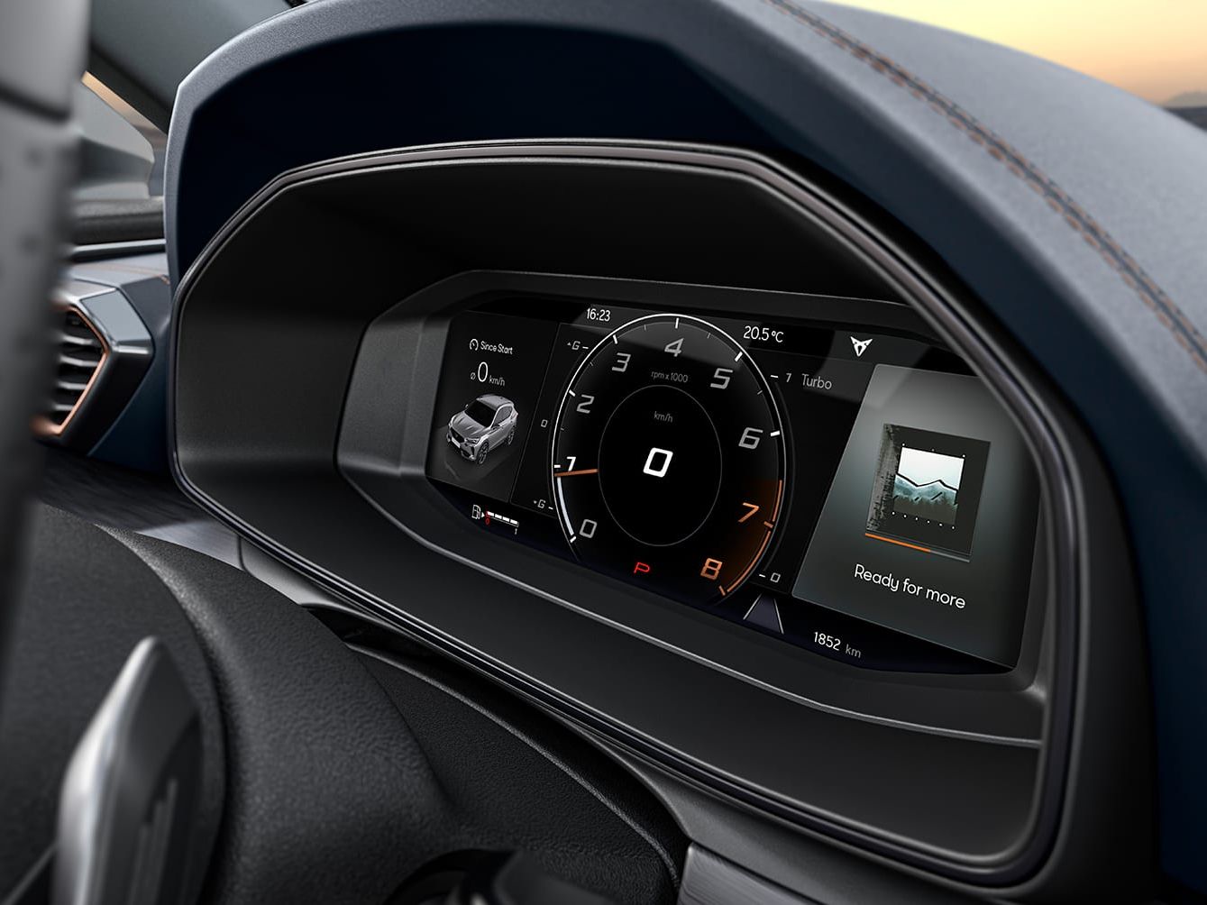 Digitales Cockpit mit 10.2-Zoll-Bildschirm