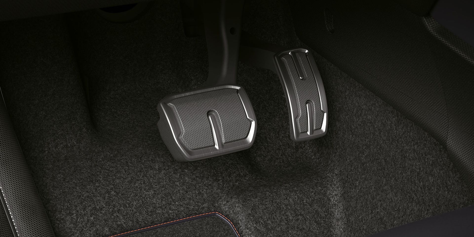 Detailansicht Bremspedale aus Aluminium im CUPRA Born