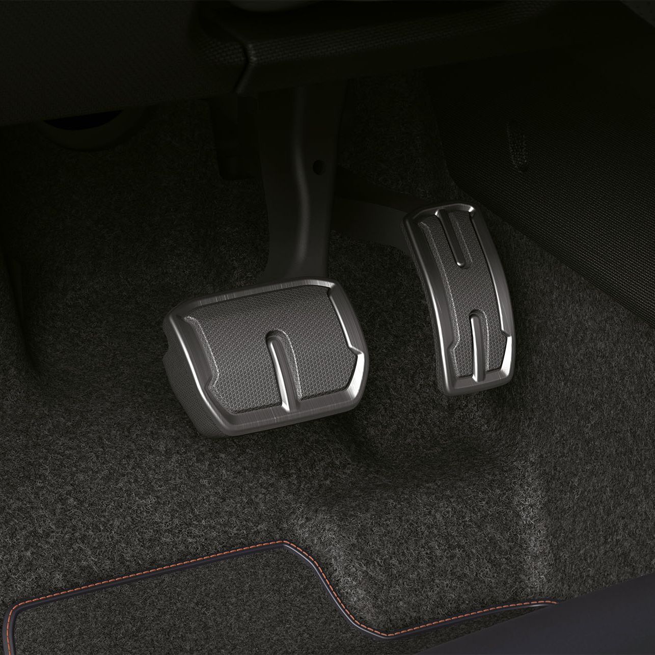 Detailansicht Bremspedale aus Aluminium im CUPRA Born