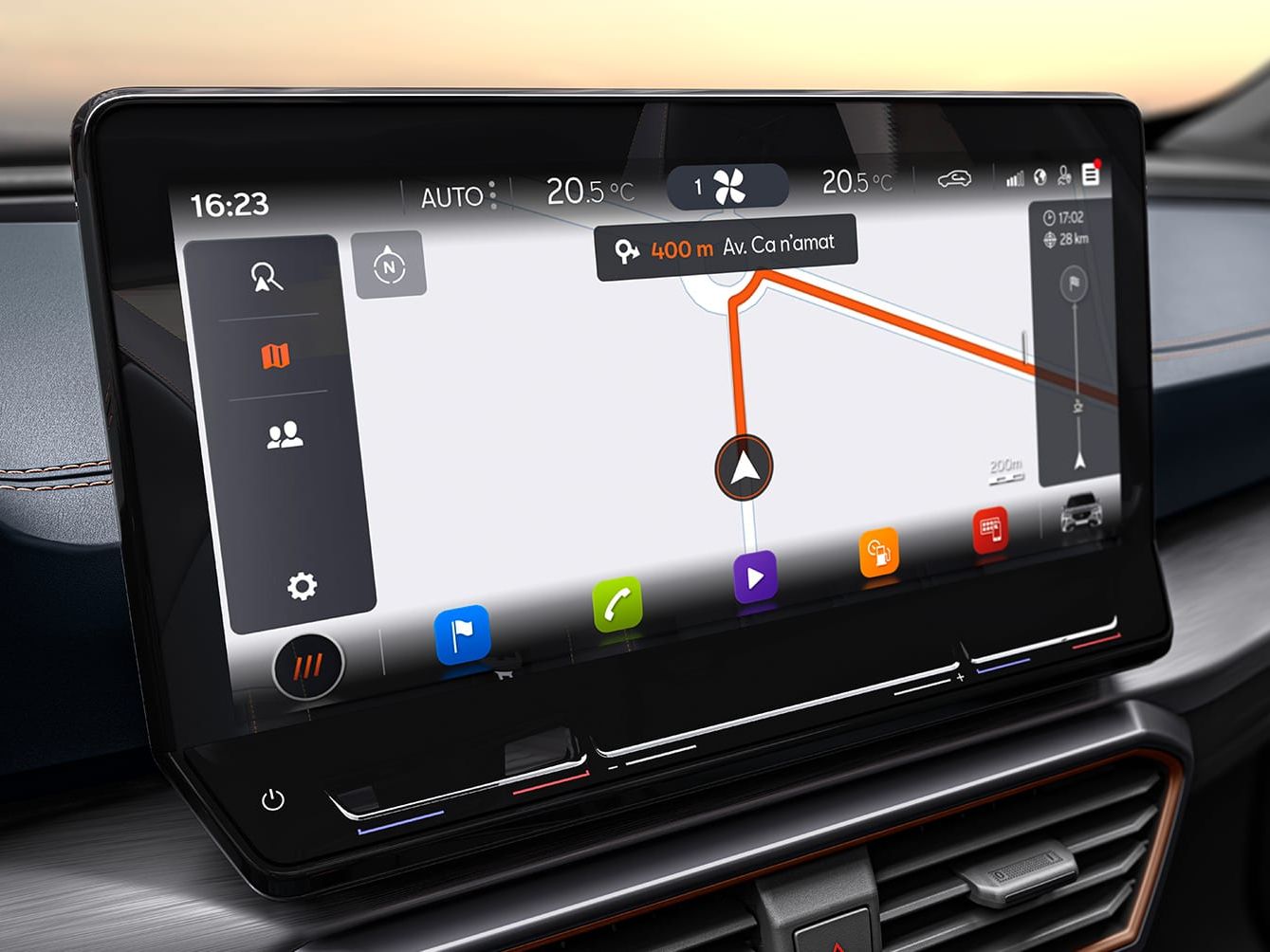12-Zoll-Touchscreen